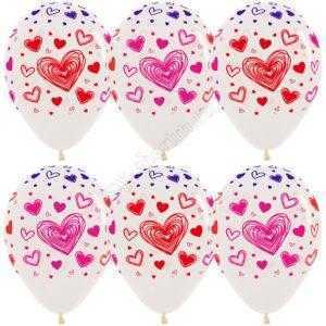 Разноцветные сердца, Прозрачный Разноцветные сердца, Прозрачный