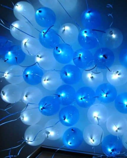 Светящийся шар голубой и синий